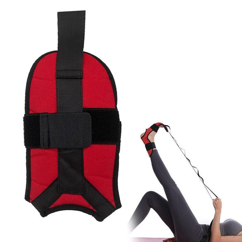 Hamstring Stretcher Stretching Strap Ligament Stretching Belt for Dancing Pilates Yoga Pain Relief -Red