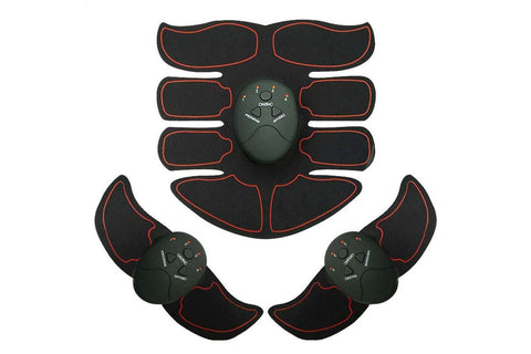 3Pcs Muscle Training ABS Stimulator Stimulator -Red