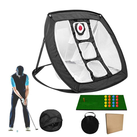 Golf Chipping Net Collapsible Portable Golf Practice Hitting Net for Indoor Outdoor -Style 1