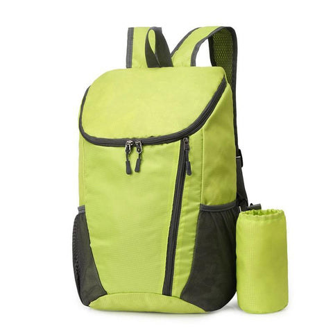 Sports Backpack Foldable Water Resistant Lightweight Bag for Camping Hiking Travel-Orange