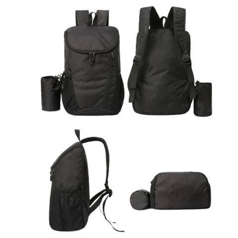 Sports Backpack Foldable Water Resistant Lightweight Bag for Camping Hiking Travel-Purple