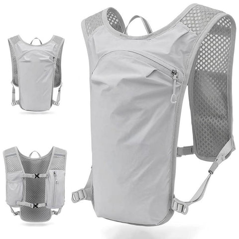 Hydration Backpack Vest for Cycling Running Hiking Breathable Sports Pack - Black