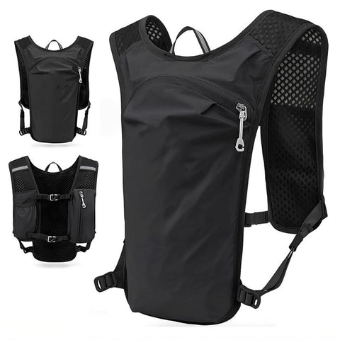 Hydration Backpack Vest for Cycling Running Hiking Breathable Sports Pack - Gray