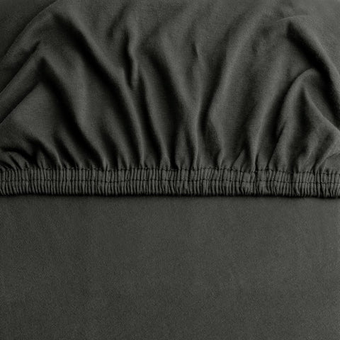 Hotel Quality Fitted sheets - 2 Piece Fitted sheets  -Breathable Bedding - Wrinkle, Fade, Stain Resistant- 26inch/40cm Deep Pocket Fitted Bed Sheet-Wrinkle and Fade Resistant,(Dark gray,Double)