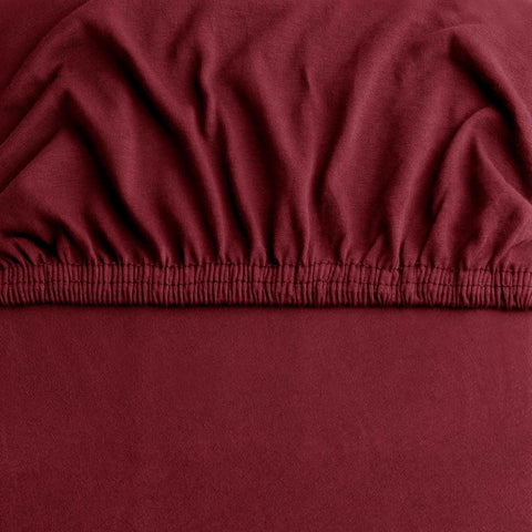 Hotel Quality Fitted sheets - 2 Piece Fitted sheets  -Breathable Bedding - Wrinkle, Fade, Stain Resistant- 26inch/40cm Deep Pocket Fitted Bed Sheet-Wrinkle and Fade Resistant,(Red,King)