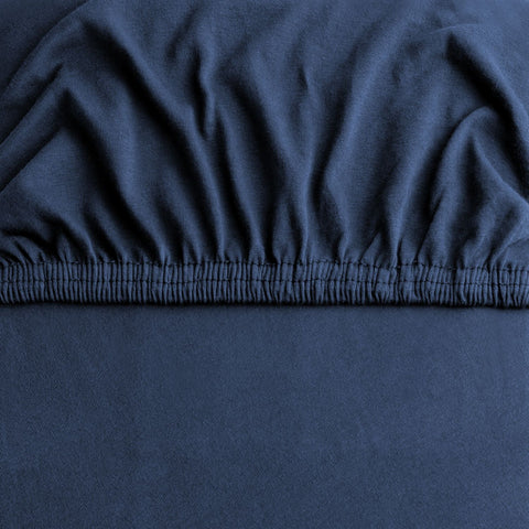 Hotel Quality Fitted sheets - 2 Piece Fitted sheets  -Breathable Bedding - Wrinkle, Fade, Stain Resistant- 26inch/40cm Deep Pocket Fitted Bed Sheet-Wrinkle and Fade Resistant,(Navy,Super King)