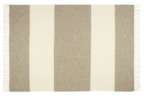 Brighton Throw - 100% NZ Wool -  Stone