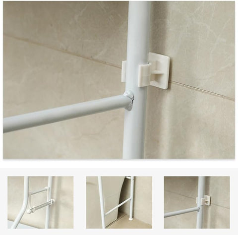 CARLA HOME 3-Tier Over Washing Machine Storage Rack for Laundry Room Space Saving, Towels, Detergent & Bathroom Essentials