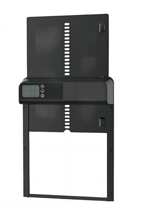 CARLA HOME Automatic Chicken Coop Door with Timer & LCD Screen, Anti-Pinch Safety, Easy Battery Operation & Weatherproof for Outdoor Coops