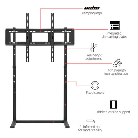 TV Stand Base Mount Bracket Swivel for 32-100 LED LCD