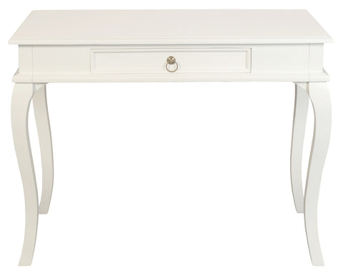 Queen Ann 1 Drawer Sofa Table (White)