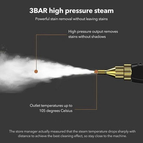 4000W Steam Cleaner Brush High Temperature Pressure Clean Steam Mechine AU Plug orange