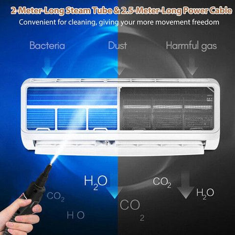 Steam Cleaner 3200W Portable Handheld High Pressure Steamer for Car Home Kitchen