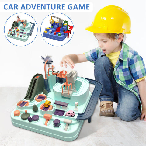 Car Adventure Game Educational Toys Rescue Squad Adventure Rail Model