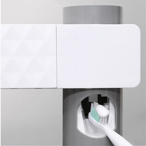 UV Lamp Sterilizer Toothbrush Holder Bathroom Automatic Toothpaste Health Clean