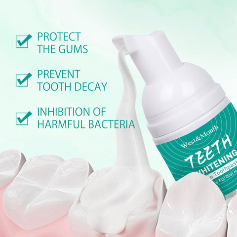 Foam Toothpaste Breath Freshening Whitening Toothpaste Tooth Anti-Moth Mouth Cleaning Tooth Stains And Gum Care