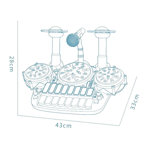 GOMINIMO Kids Toy Educational Drum Set GO-MAT-104-XC