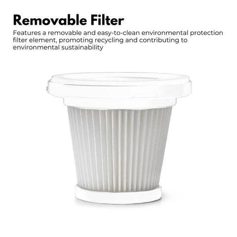 Miraklass Cordless Air Duster with Vacuum (Black) MK-ADV-101-HL