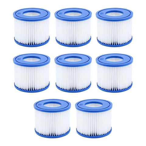 NOVEDEN 8 Pack Hot Tub Spa Filter Replacement Cartridge Size ? (Blue and White)