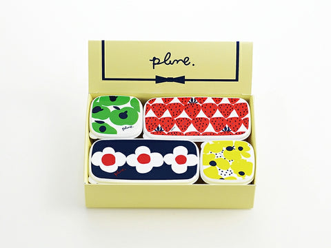 [6-PACK] Plune Food Storage Box 4-Piece Set Suitable for Refrigerator and Microwave Oven( 2 Size available ) A