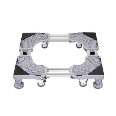 Adjustable Appliance Base Stand - Lock Wheel Trolley For Washing Machine Fridge