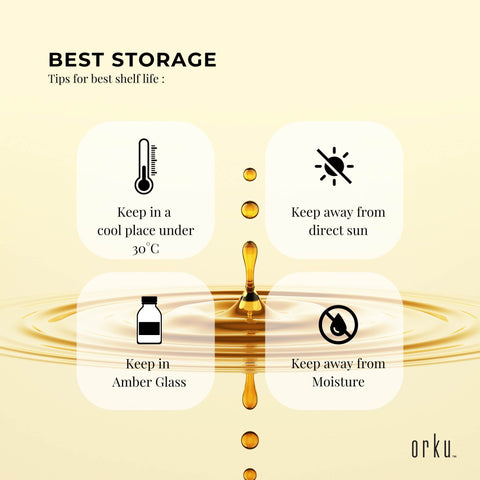 Orku 100ml Organic Pumpkin Seed Oil – Virgin Cold Pressed Unrefined Cosmetic Gr.