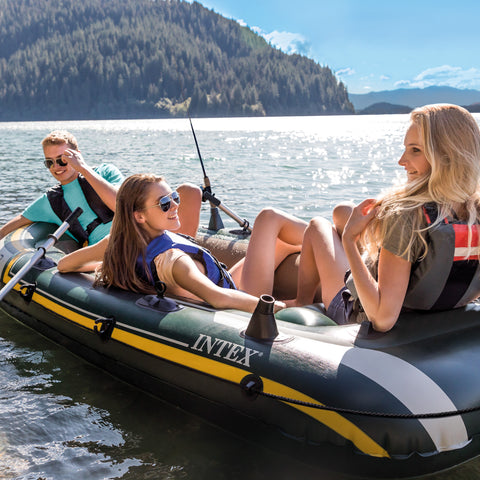 Intex Seahawk 3-person Inflatable Boat Set