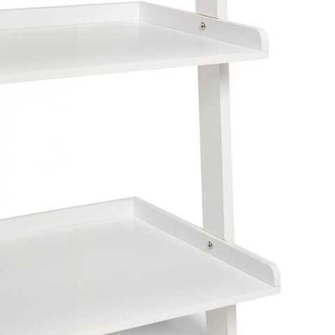 Sarantino Aster 5-Tier Ladder Shelf in White
