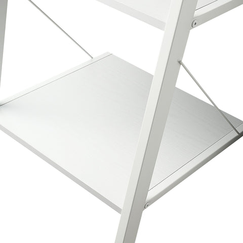 Sarantino Amelia 5-Tier Ladder Shelf in White