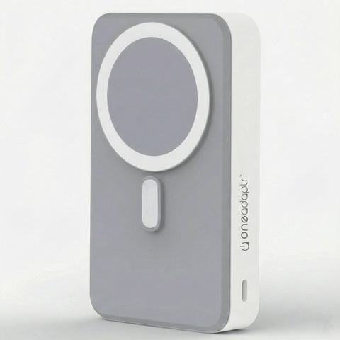 OneAdaptr OneGo Grey 5 in 1 MagSafe Charging Stand Power Bank