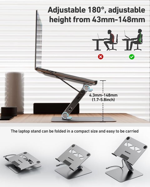 BENFEI 398GY TYPE-C 6-in-1 HDMI+USB-C(10G)+RJ45+2xUSB-A(10G)+PD