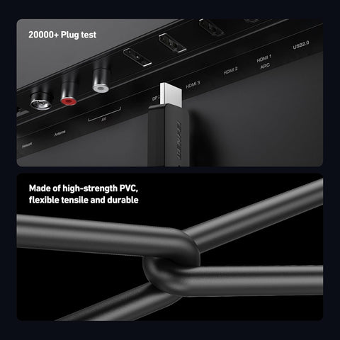 BENFEI 000415BK-2P 8K@ 60Hz V2.1 HDMI to HDMI Cable 1.8M , 2 Pack