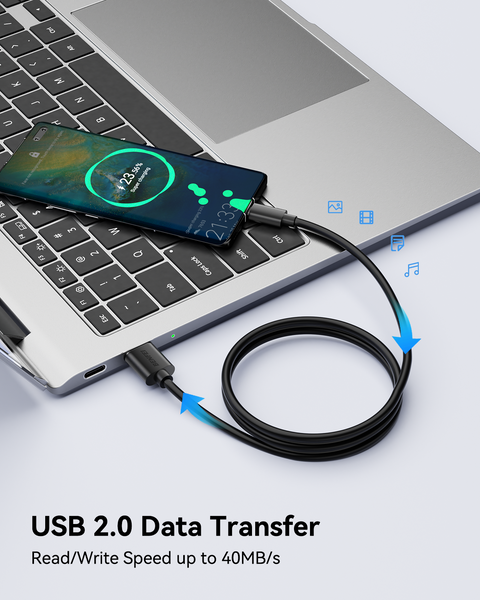 BENFEI 436BK-1M USB 2.0 Male to Micro USB Data Cable 1M