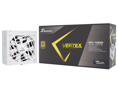 Seasonic VERTEX GX-1000 White 1000W ATX 3.0 Gold Modular PSU
