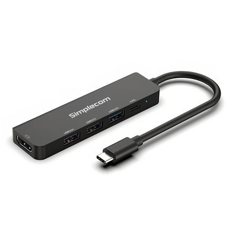 Simplecom CHT550 USB-C 5-in-1 Multiport Docking Station with USB Hub PD HDMI 2.0