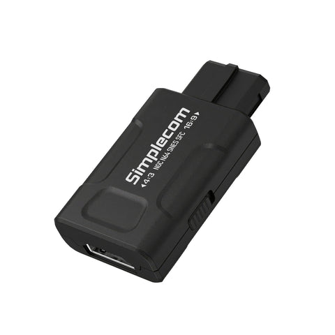 Simplecom CM461v2 HDMI Adapter Composite AV and S-Video to HDMI Converter for Nintendo NGC N64 SNES SFC
