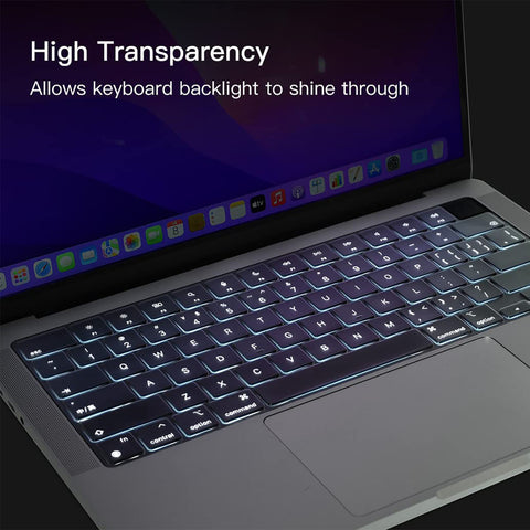 Keyboard Cover Skin For MacBook Pro 13 Pro 16 A2338 A2289 A2251 A2141 M1 M2 2020 to 2023 Clear
