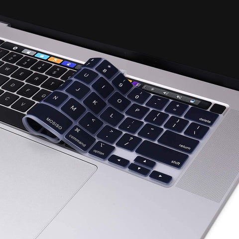 Keyboard Cover Skin For MacBook Pro 13 Pro 16 A2338 A2289 A2251 A2141 M1 M2 2020 to 2023 Navy Blue