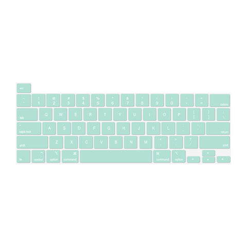 Keyboard Cover Skin For MacBook Pro 13 Pro 16 A2338 A2289 A2251 A2141 M1 M2 2020 to 2023 Mint Green