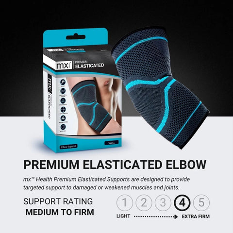 MX Health Premium Elasticated Elbow Support - Medium