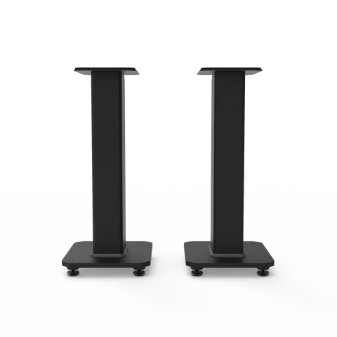 Kanto SX22 22" Tall Fillable Speaker Stands with Isolation Feet - Pair, Black