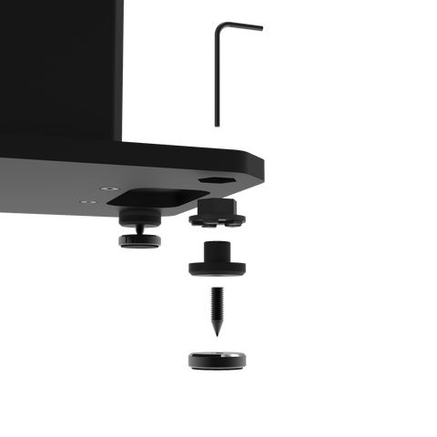 Kanto SX22 22" Tall Fillable Speaker Stands with Isolation Feet - Pair, Black