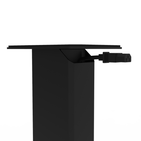 Kanto YU4 140W Powered Bookshelf Speakers with Bluetooth and Phono Preamp - Pair, Matte Black with SX26 Black Stand Bundle