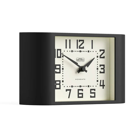 Newgate Mini Metro Mantel Clock-Black