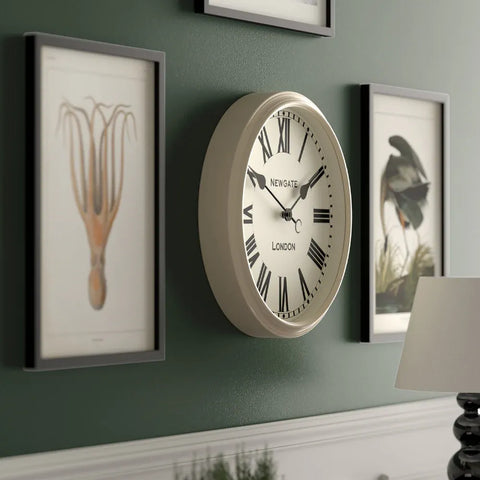 Newgate Spitalfields Wall Clock-Vanilla Cream