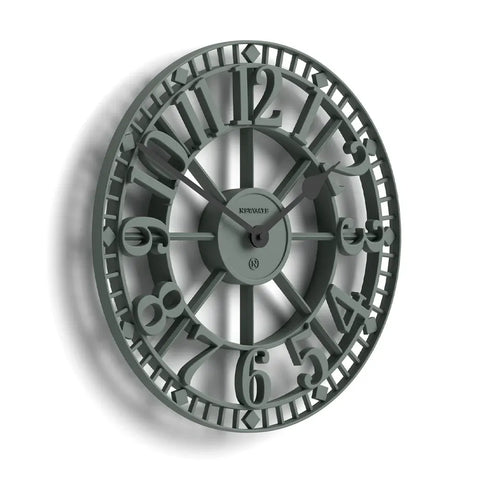 Newgate Warehouse Wall Clock-Asparagus Green