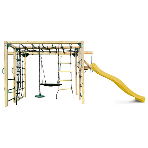 Lifespan Kids Orangutan Climbing Cube Jungle Gym Play Centre + Yellow Slide