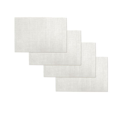 Choice Set of 4 PVC Table Placemats Harold Ivory