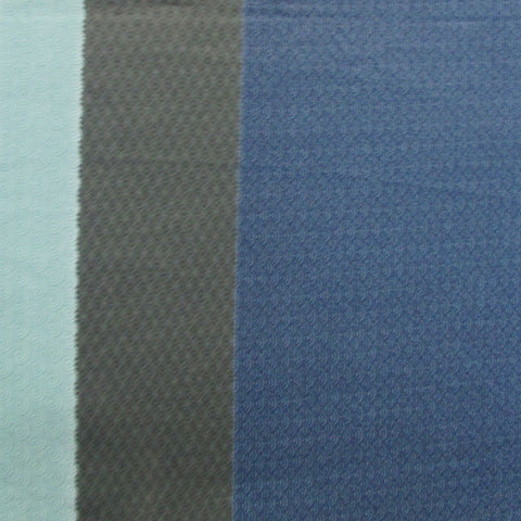 300TC Simon Teal Reversible Cotton Stripes Quilt Cover Set Queen