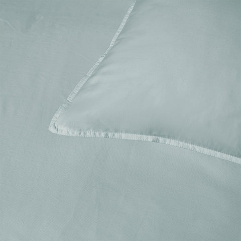 Accessorize 400TC Sage Bamboo Cotton Double Stitch Quilt Cover Set Single